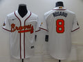 Men's Atlanta Braves Eddie Rosario White Replica Player Jersey