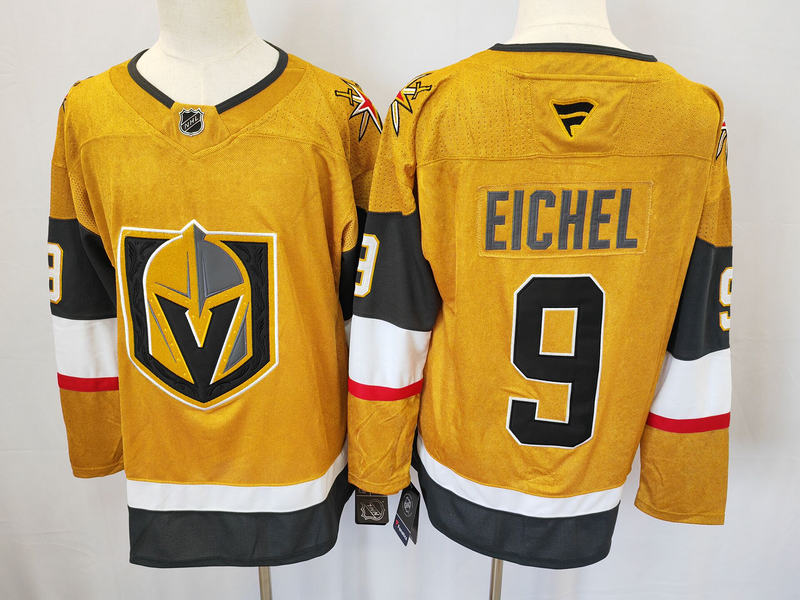 Men's Vegas Golden Knights Jack Eichel Gold Home Breakaway Player Jersey