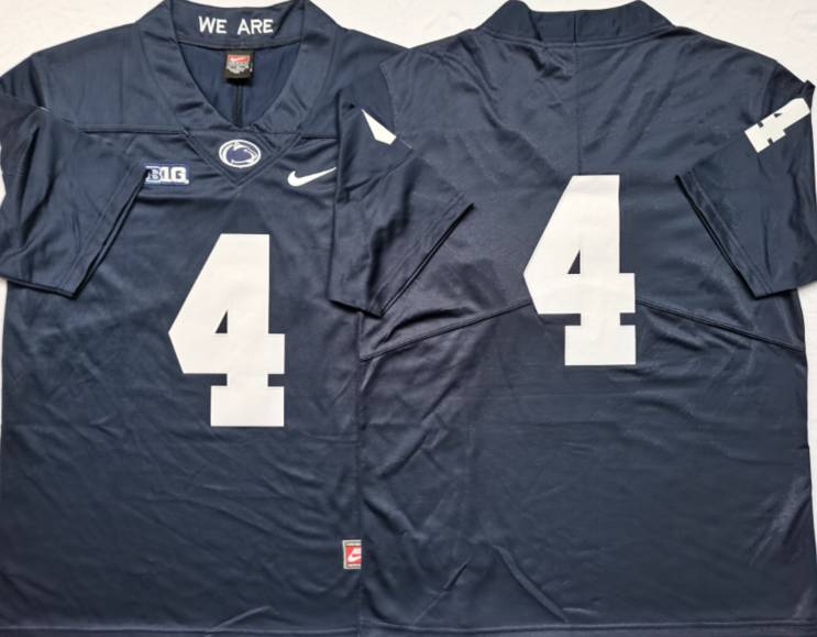 Men's Penn State Nittany Lions Kalen King Navy Team Game Jersey