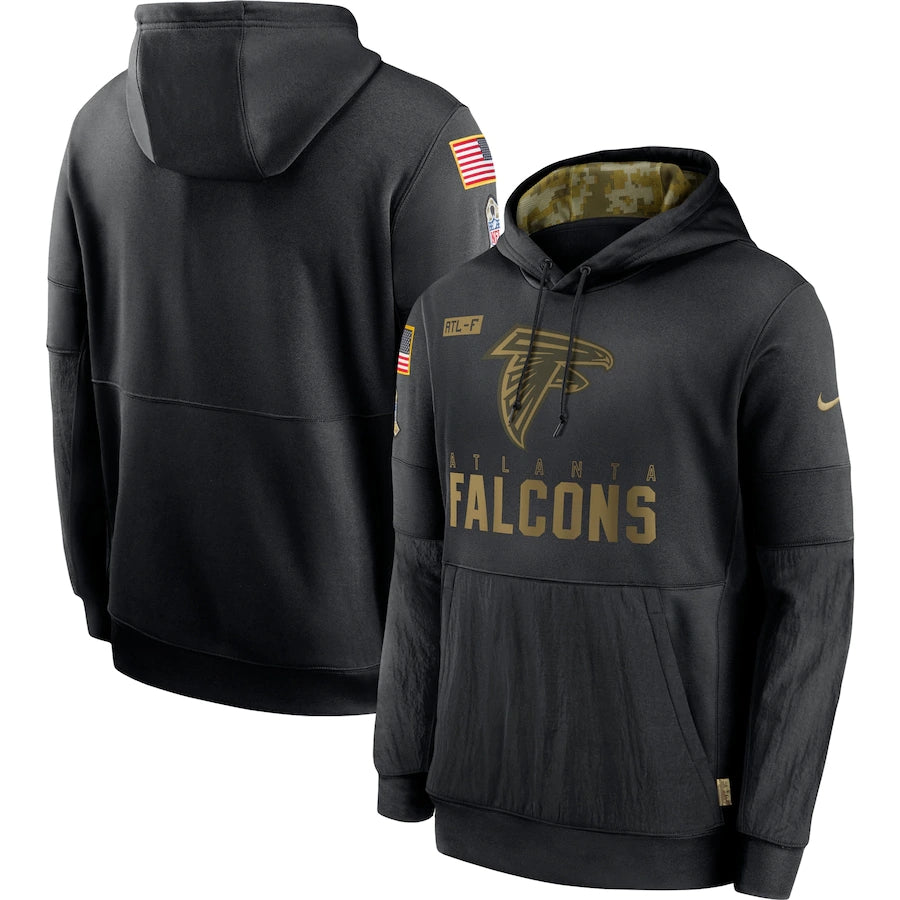 Men's Atlanta Falcons 2020 Salute to Service Hoodie Black