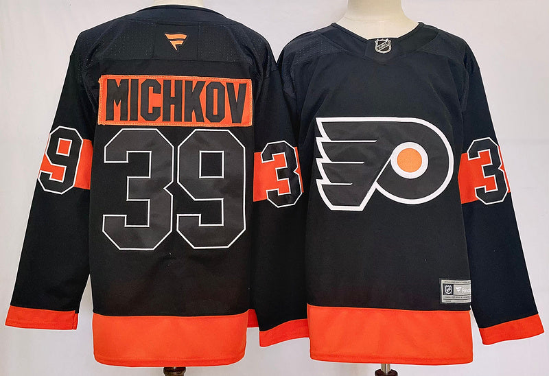 Men's Philadelphia Flyers Matvei Michkov Black Player Jersey