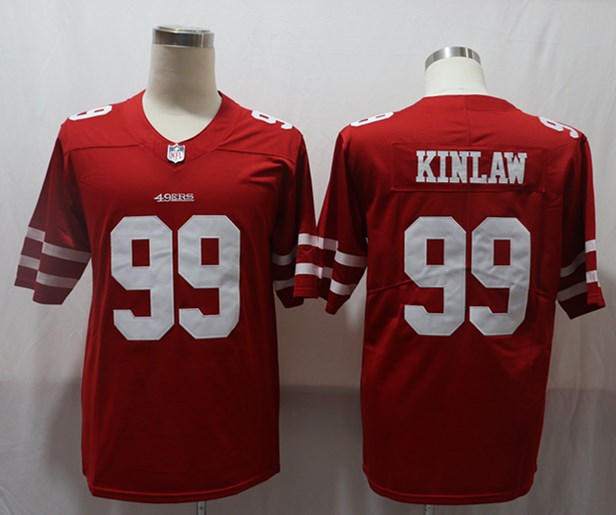 Men's San Francisco 49ers Javon Kinlaw Red Game Jersey