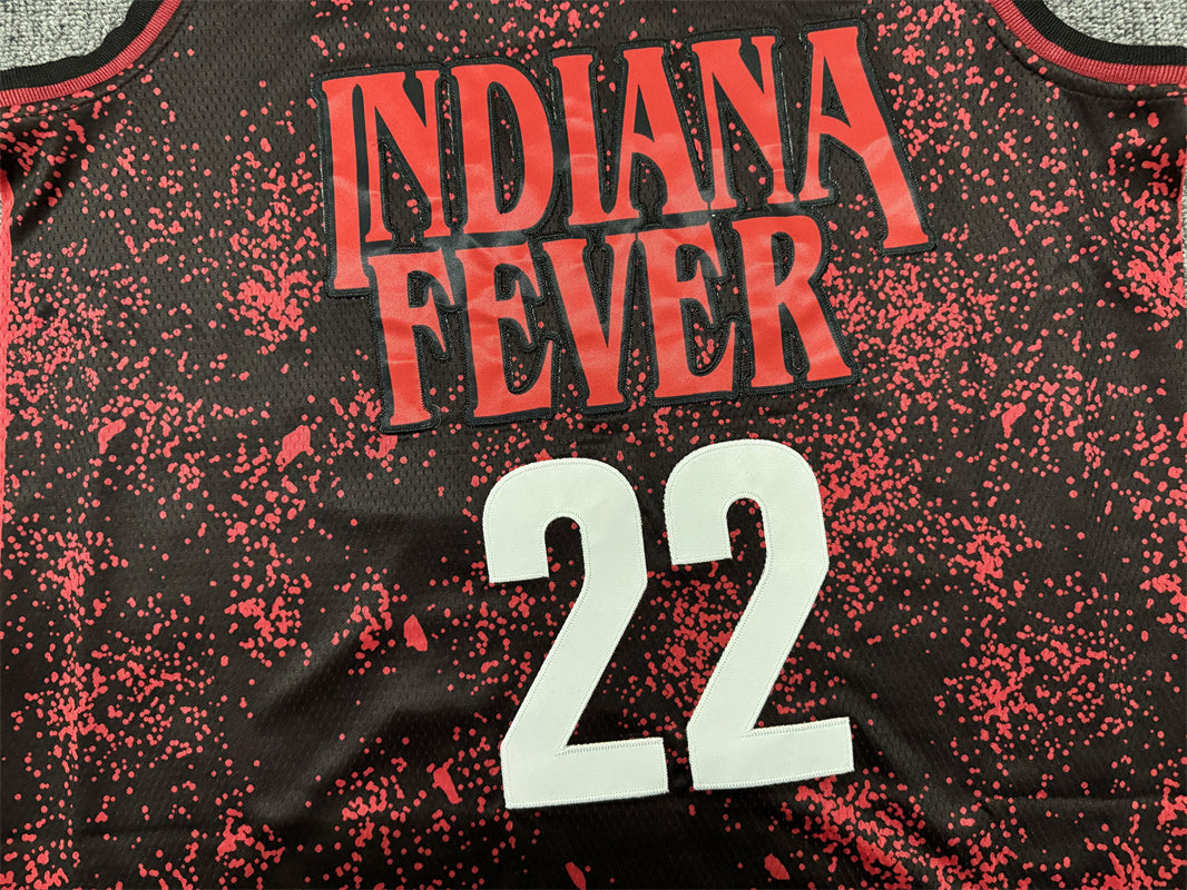 Men's Indiana Fever Caitlin Clark Red/Black Basketball Jersey