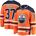 Men's Edmonton Oilers Warren Foegele Orange Home Breakaway Jersey