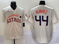 Men's Houston Astros Yordan Alvarez Cream Player Jersey