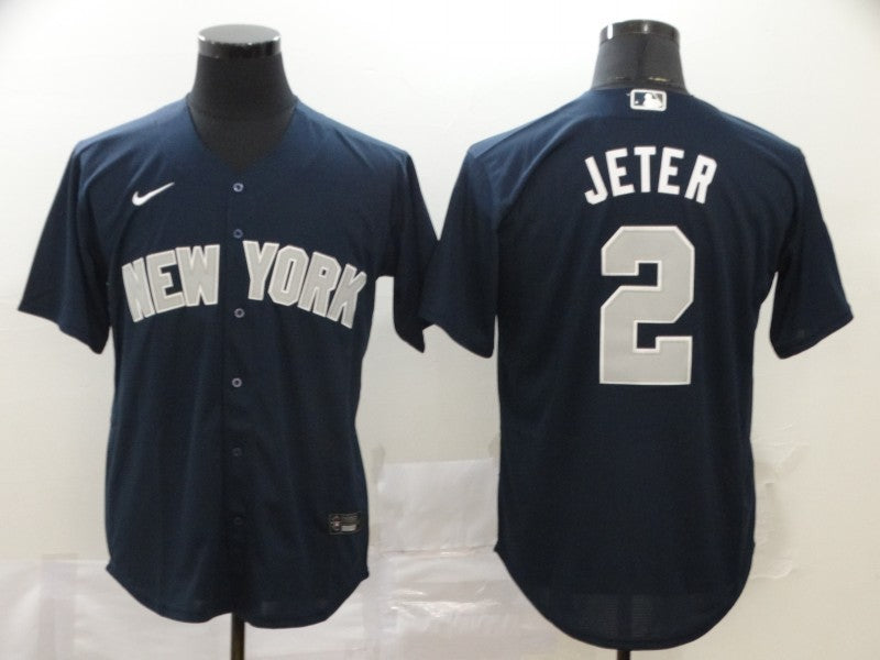 Men's New York Yankees Derek Jeter Navy Replica Player Jersey