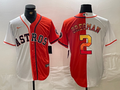 Men's Houston Astros Alex Bregman White/Orange Replica Player Jersey