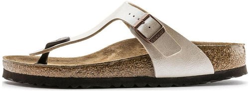 Birkenstock Gizeh 0943873 Birko-Flor Graceful Narrow Fit Pearl White Sandals