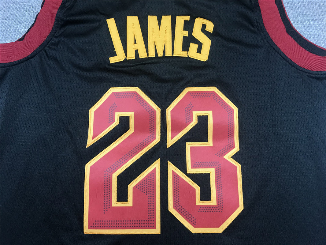 Men's Cleveland Cavaliers LeBron James Black Swingman Player Jersey