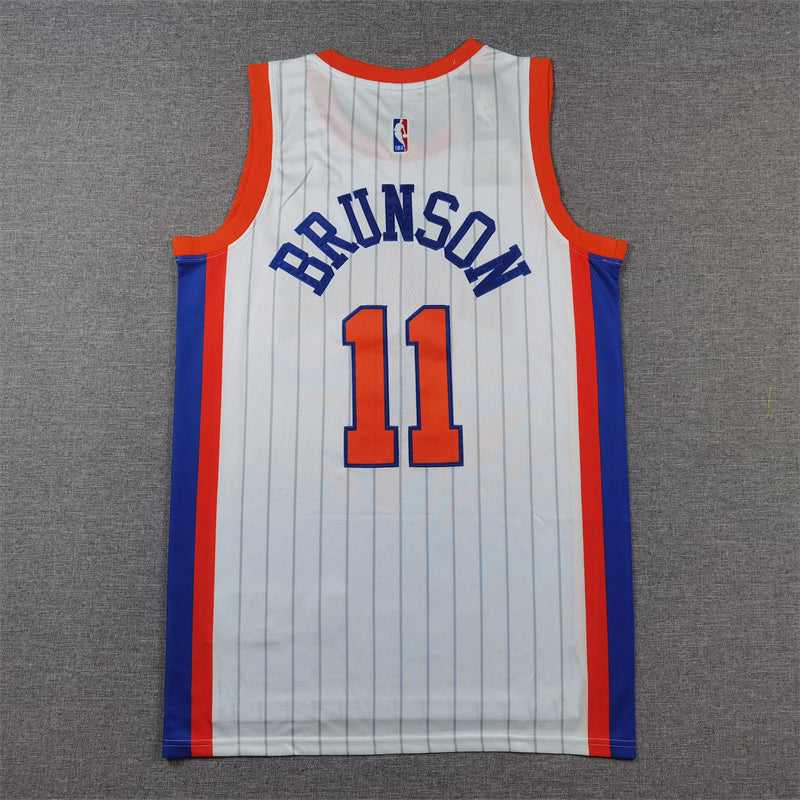 Men's New York Knicks Jalen Brunson White 2024/25 Swingman Player Jersey - City Edition