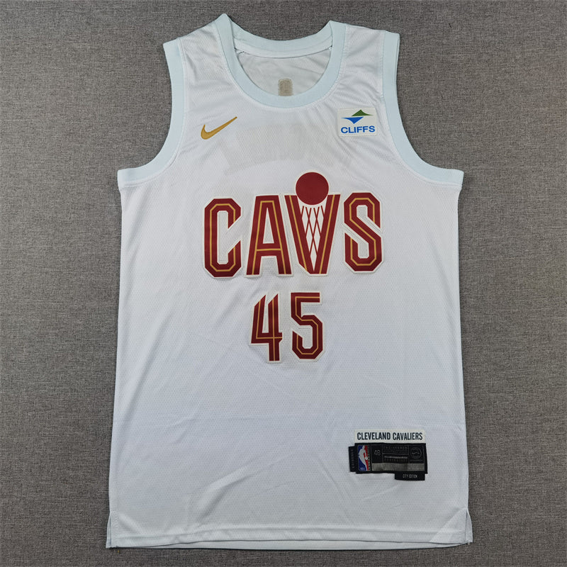 Men's Cleveland Cavaliers Donovan Mitchell White Swingman Jersey - Association Edition