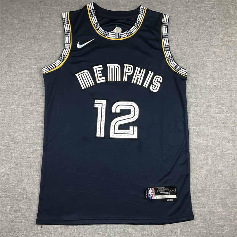 Men's Memphis Grizzlies Ja Morant Navy City Edition Classic Jersey