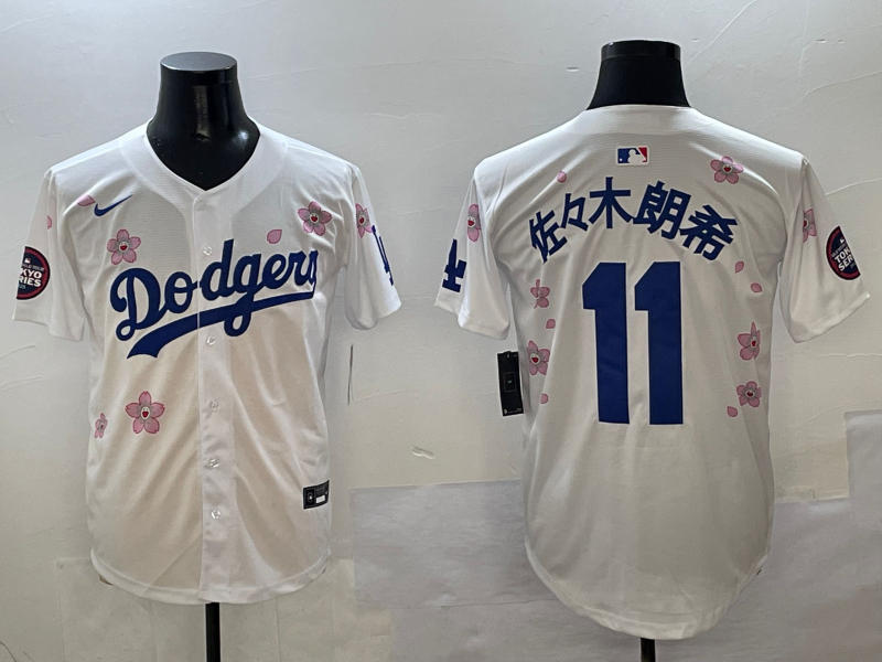 Men's Los Angeles Dodgers Roki Sasaki White Game Jersey
