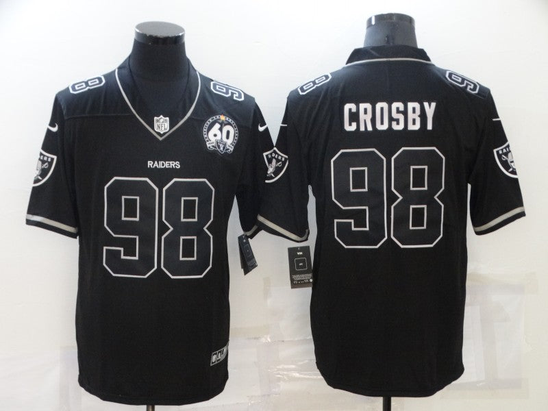 Men's Las Vegas Raiders Maxx Crosby Black Alternate Game Jersey