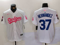 Men's Los Angeles Dodgers Teoscar Hernandez White Limited Player Jersey