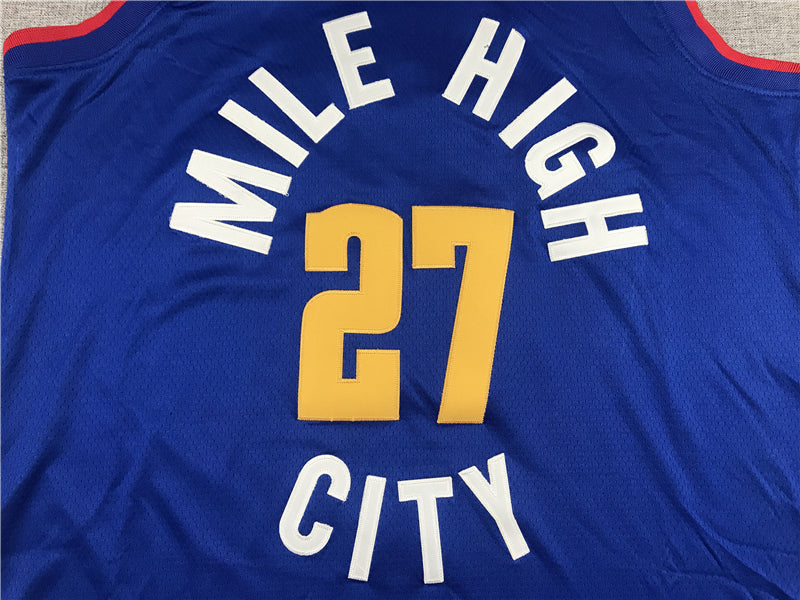 Men's Denver Nuggets Jamal Murray Blue 2020/21 Swingman Player Jersey