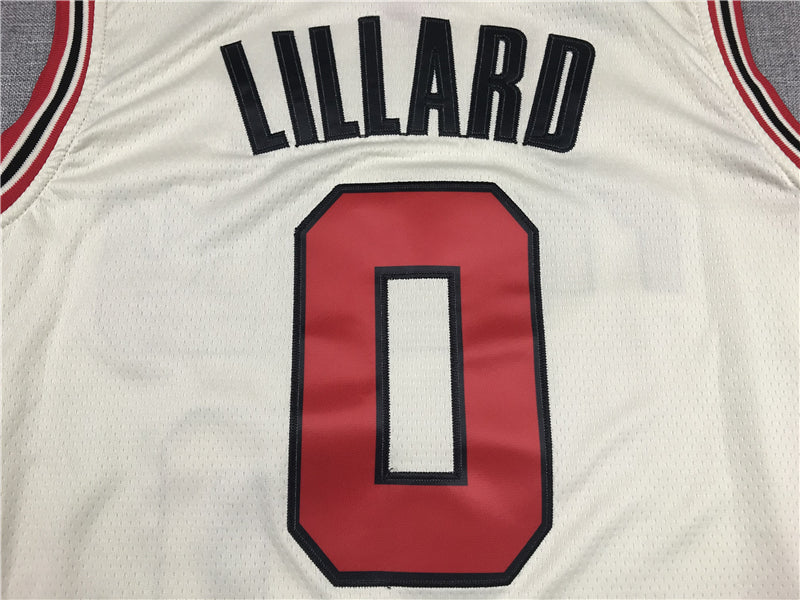 Men's Portland Trail Blazers Damian Lillard NBA White Swingman Jersey