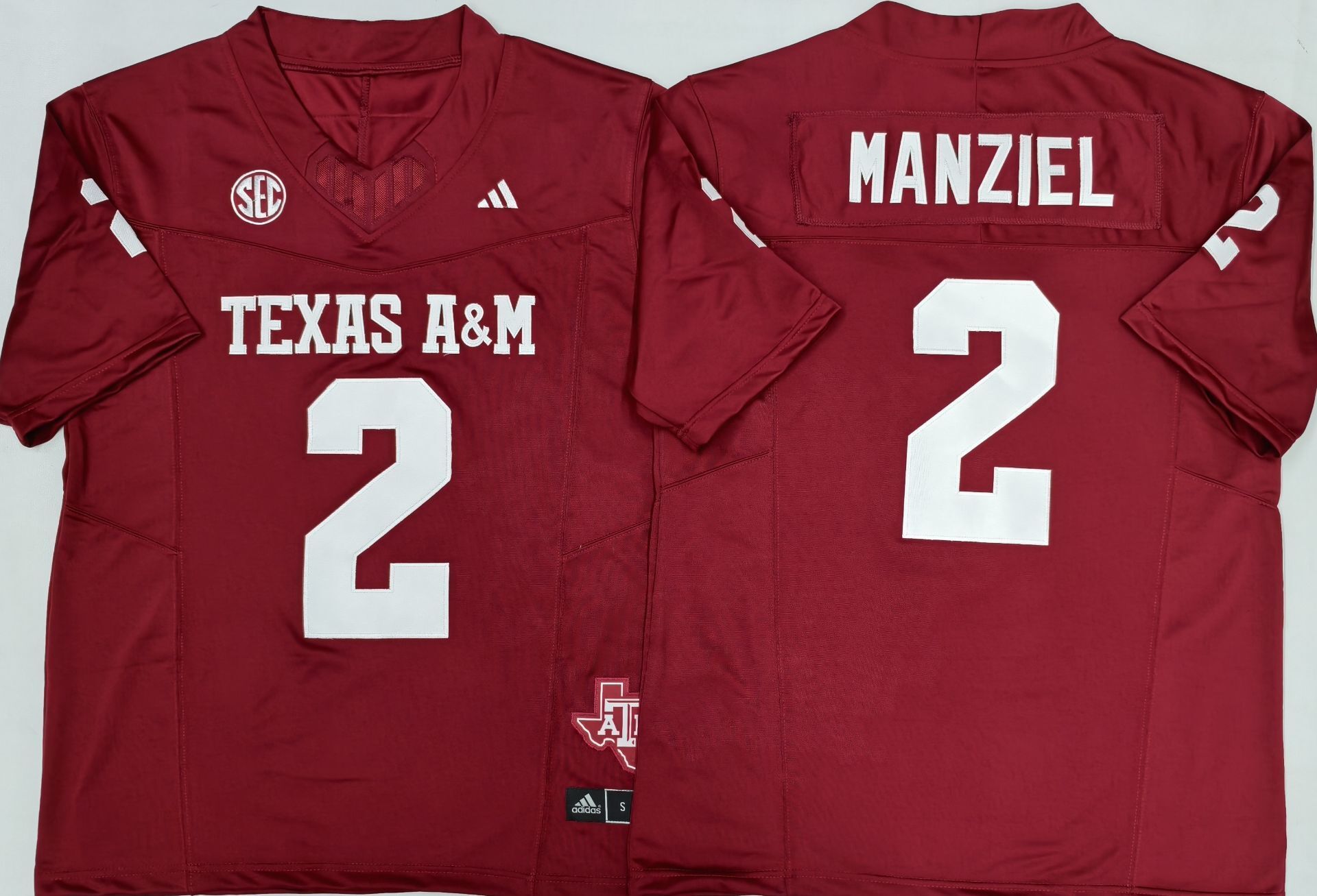 Men's Texas A&M Aggies Johnny Manziel Red Player Game Jersey