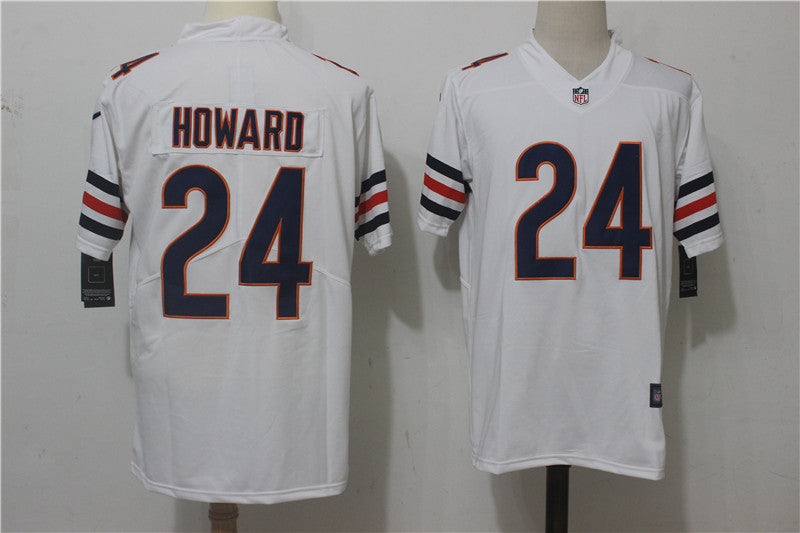 Men's Chicago Bears Jordan Howard White Game Jersey