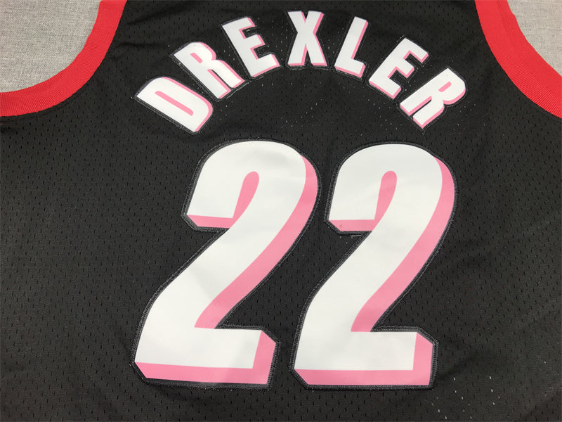 Men's Portland Trail Blazers Clyde Drexler Black 1991-92 Hardwood Classics Swingman Jersey