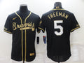 Men's Atlanta Braves Freedie Freeman Black Replica Jersey