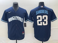 Men's Chicago Cubs Ryne Sandberg Navy City Connect Replica Jersey