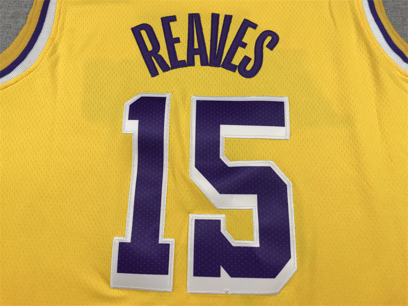 Men's Los Angeles Lakers Austin Reaves Gold 2022/23 Swingman Jersey - Icon Edition