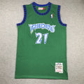 Men's Minnesota Timberwolves Kevin Garnett Green Hardwood Classics Swingman Jersey