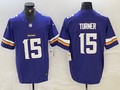 Men's Minnesota Vikings Dallas Turner Purple Player Game Jersey