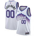 Men's Utah Jazz White Swingman Custom Jersey - Association Edition