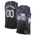 Men's Utah Jazz Black 2024/25 Custom Swingman Jersey - Statement Edition