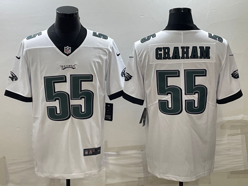 Men's Philadelphia Eagles Brandon Graham White Game Jersey