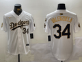 Men's Los Angeles Dodgers Fernando Valenzuela White Team Game Jersey