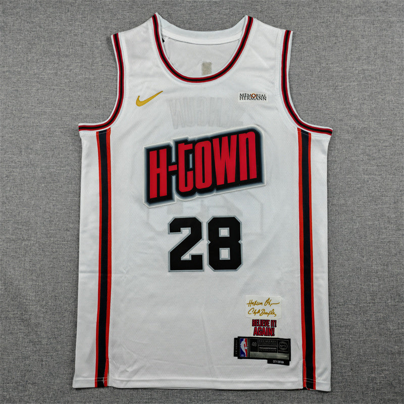 Men's Houston Rockets Alperen Sengun White 2024/25 Swingman Player Jersey - City Edition