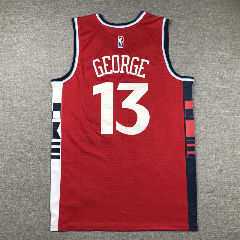 Men's LA Clippers Paul George Red Swingman Player Jersey