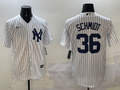 Men's New York Yankees Clarke Schmidt White Home Replica Player Jersey