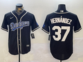 Men's Los Angeles Dodgers Teoscar Hernandez Black Player Jersey