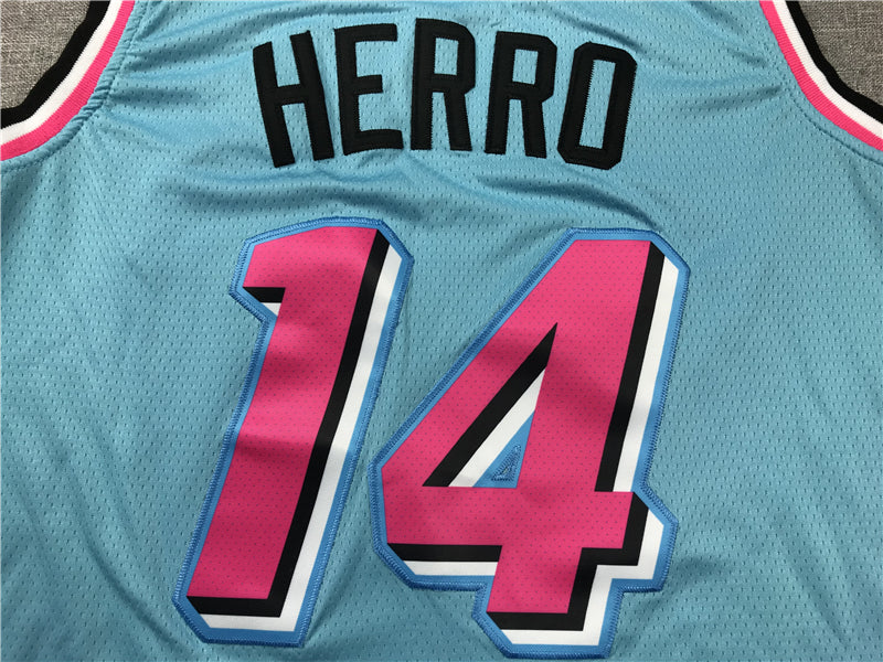 Men's Miami Heat Tyler Herro Blue 2020/21 Swingman Jersey