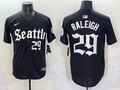 Men's Seattle Mariners Cal Raleigh Black Replica Player Jersey