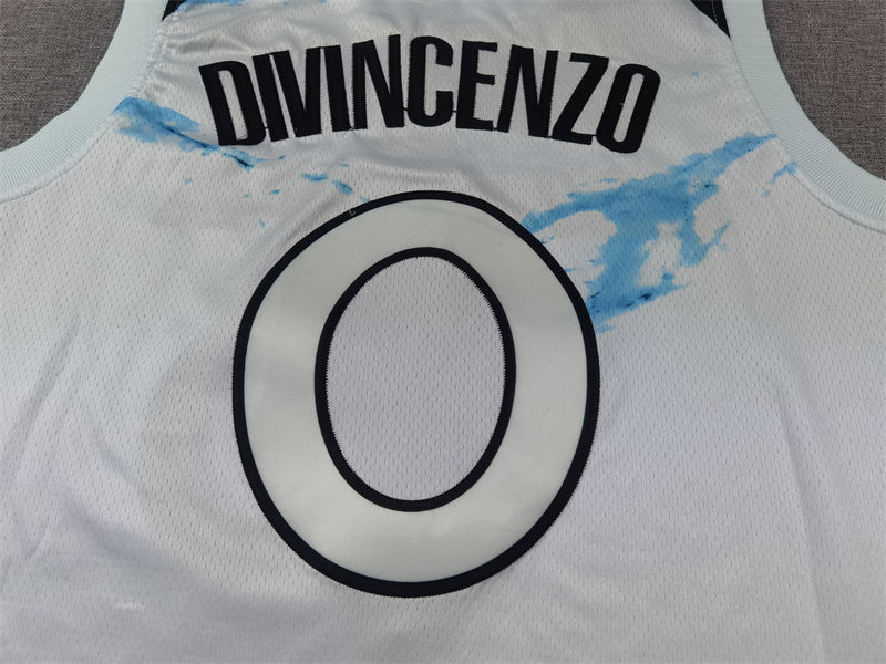 Men's Minnesota Timberwolves Donte DiVincenzo White 2024/25 Swingman Player Jersey - City Edition