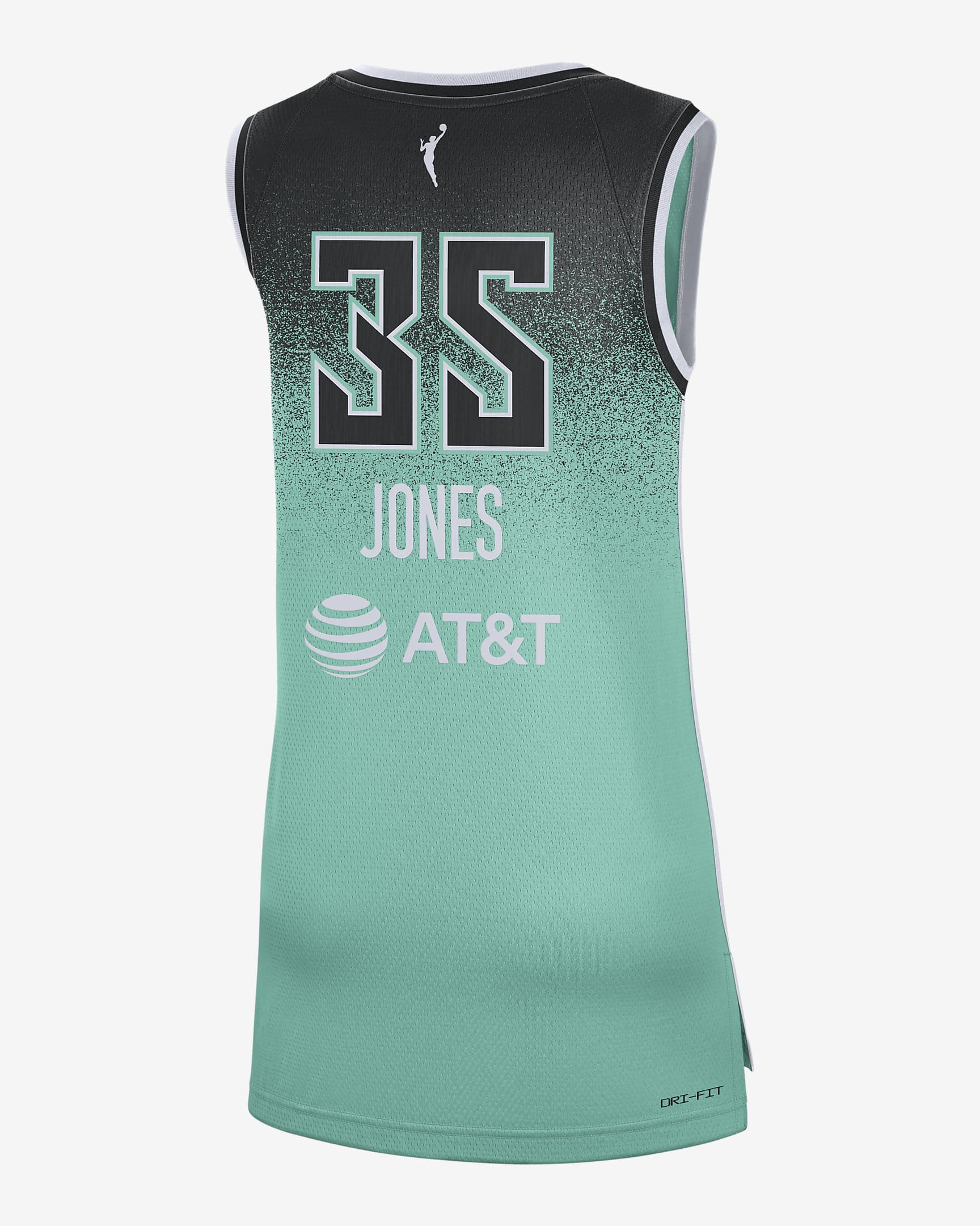 Men's New York Liberty Jonquel Jones #35 Mint Explorer Edition Player Jersey