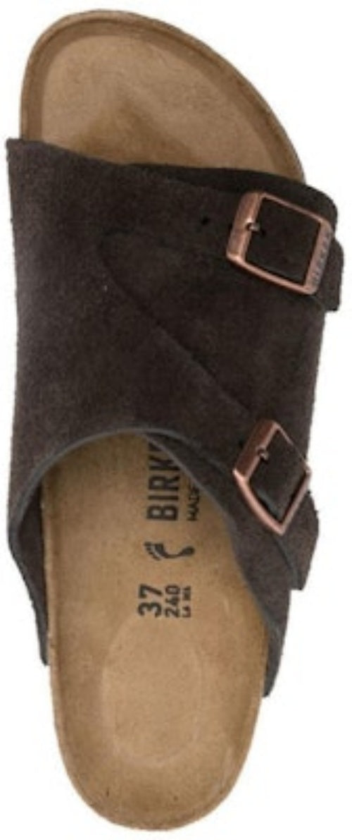 Birkenstock Zrich Suede Leather 1024641 Narrow Fit Mocca Sandals