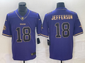 Men's Minnesota Vikings Justin Jefferson Purple Alternate Game Jersey