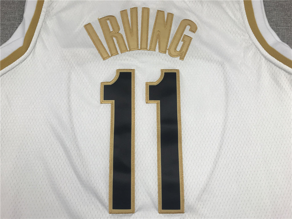 Men's Brooklyn Nets Kyrie Irving White Swingman Player Jersey
