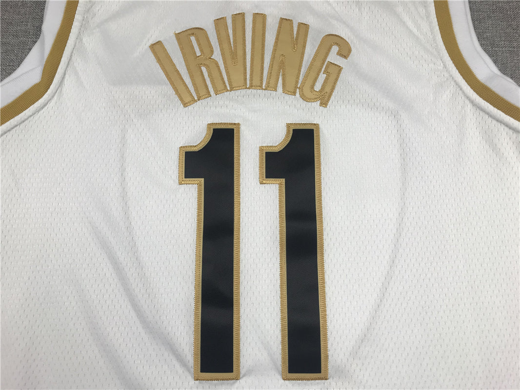 Men's Brooklyn Nets Kyrie Irving White Swingman Player Jersey