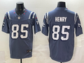Men's New England Patriots Hunter Henry Storm Blue 2025 Rivalries Collection Limited Jersey