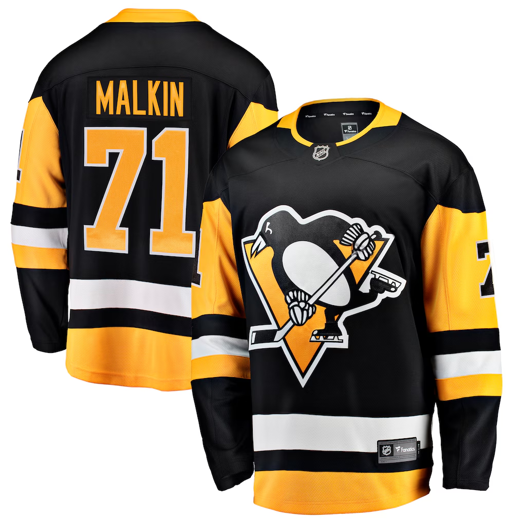 Men's Pittsburgh Penguins Evgeni Malkin Fanatics Black Premium Jersey
