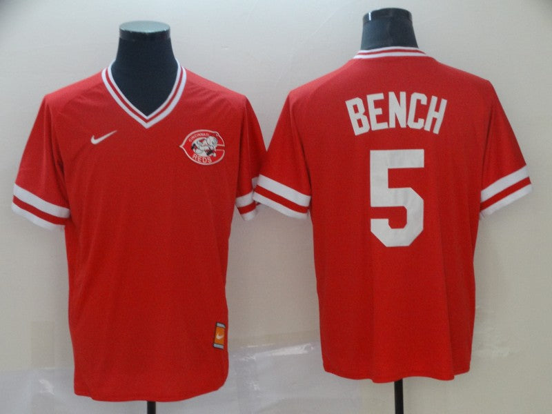Men's Cincinnati Reds Johnny Bench Red Replica Player Jersey
