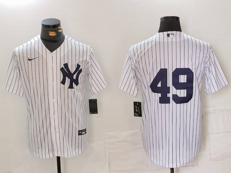 Men's New York Yankees Ron Guidry White Limited Player Jersey