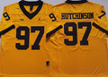 Men's Michigan Wolverines Aiden Hutchinson Yellow Alumni Player Game Jersey